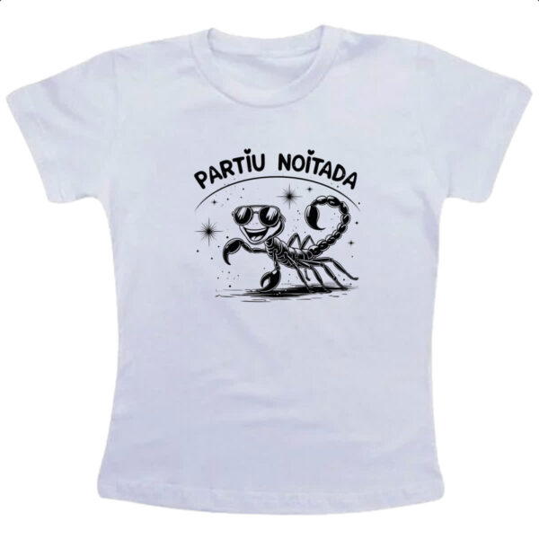 Camiseta Infanto Juvenil Partiu Noitada Escorpiao