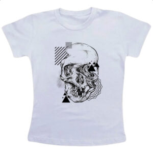 Camiseta Infanto Juvenil Geometric Skull Caveira