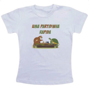 Camiseta Infanto Juvenil Uma partidinha rapida