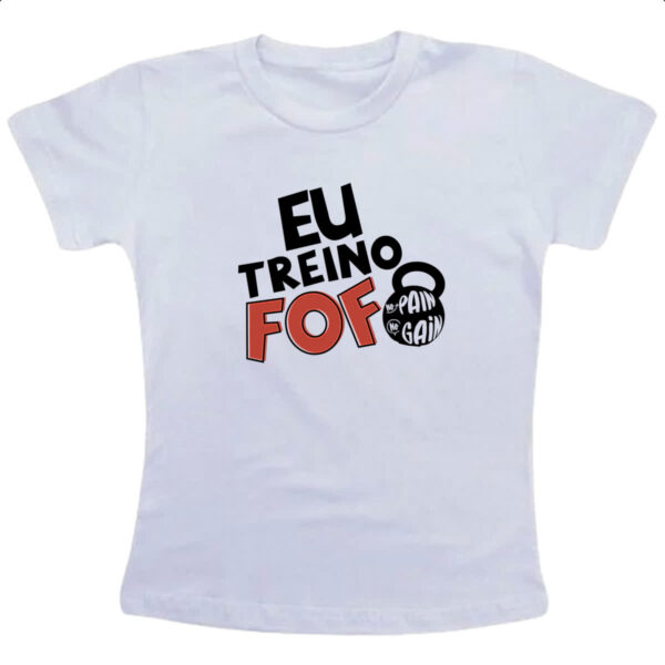Camiseta Infanto Juvenil Eu treino fofo