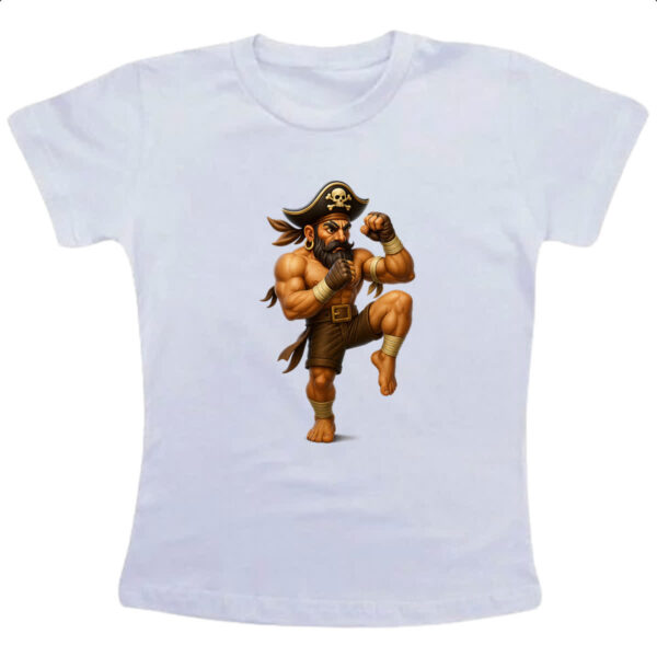 Camiseta Infanto Juvenil Pirata Muay Thai