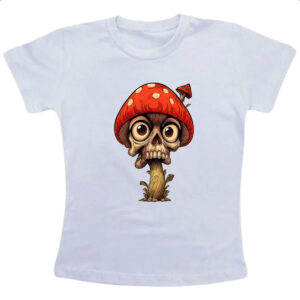 Camiseta Infanto Juvenil Cogumelo Skull