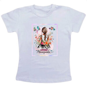 Camiseta Infanto Juvenil Gospel Apenas abencoada