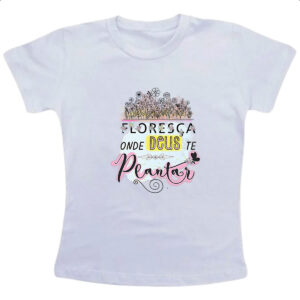 Camiseta Infanto Juvenil Gospel Floresca