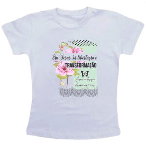 Camiseta Infanto Juvenil Gospel Jesus transformacao