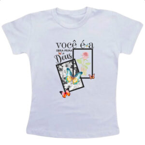 Camiseta Infanto Juvenil Gospel Obra prima