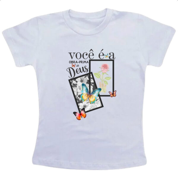 Camiseta Infanto Juvenil Gospel Obra prima