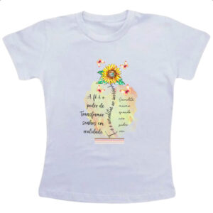 Camiseta Infanto Juvenil Gospel Sonhos em realidade