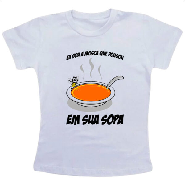 Camiseta Infanto Juvenil Mosca na Sopa
