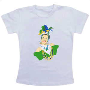 Camiseta Infanto Juvenil Carmen Miranda Ilustracao