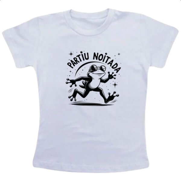 Camiseta Infanto Juvenil Partiu Noitada Sapo