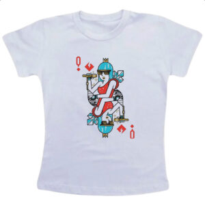 Camiseta Infanto Juvenil Baralho Rainha Lady Gaga