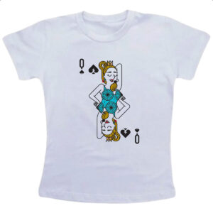 Camiseta Infanto Juvenil Baralho Rainha Madonna