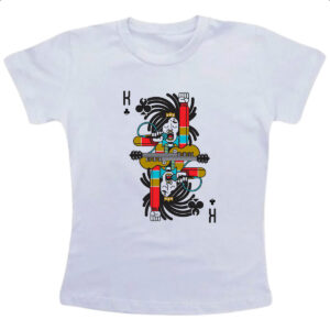 Camiseta Infanto Juvenil Baralho Rei Bob Marley