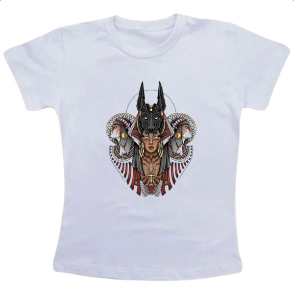 Camiseta Infanto Juvenil Anubis Ankh Escaravelho