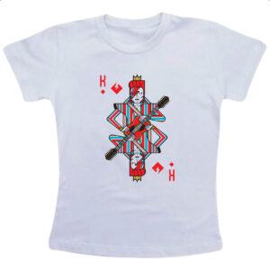 Camiseta Infanto Juvenil Baralho Rei David Bowie