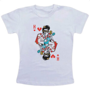 Camiseta Infanto Juvenil Baralho Rei Elvis