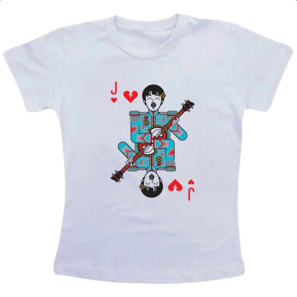 Camiseta Infanto Juvenil Baralho Valete Paul McCartney