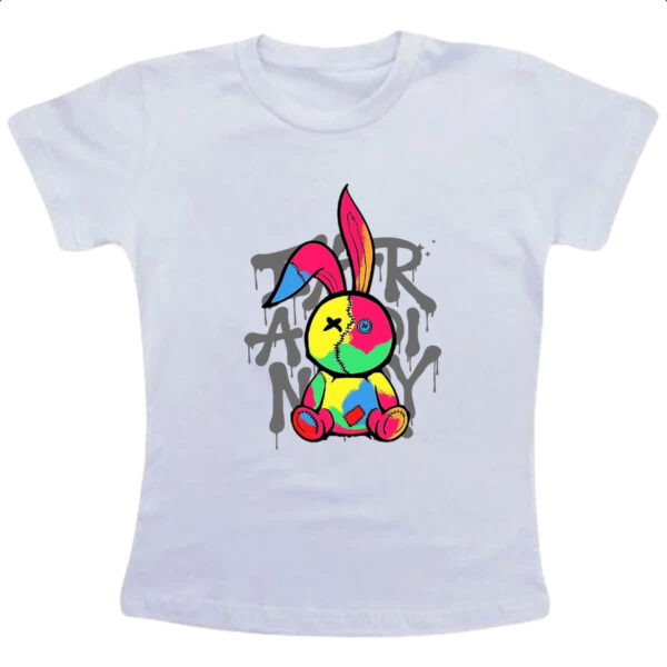 Camiseta Infanto Juvenil Coelho Grafite