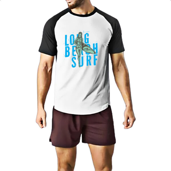 Camiseta Raglan Long Beach Surf - Imagem 2