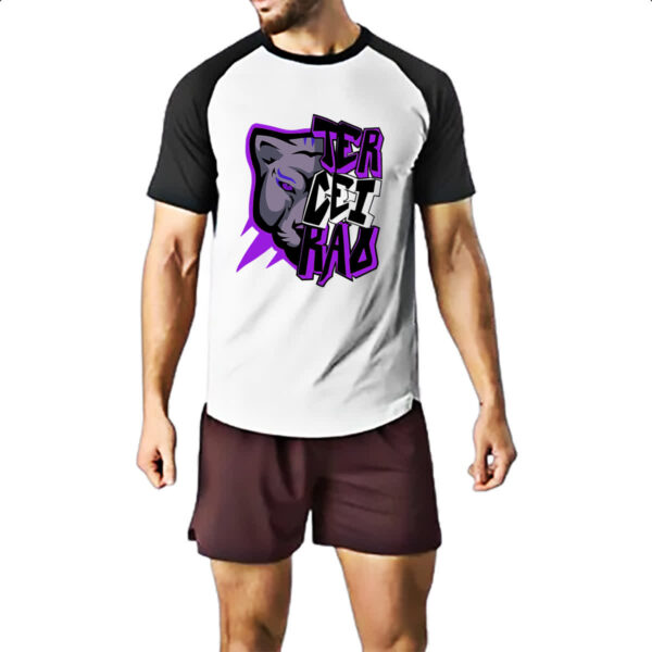 Camiseta Raglan Terceirao Pantera rosto - Imagem 2