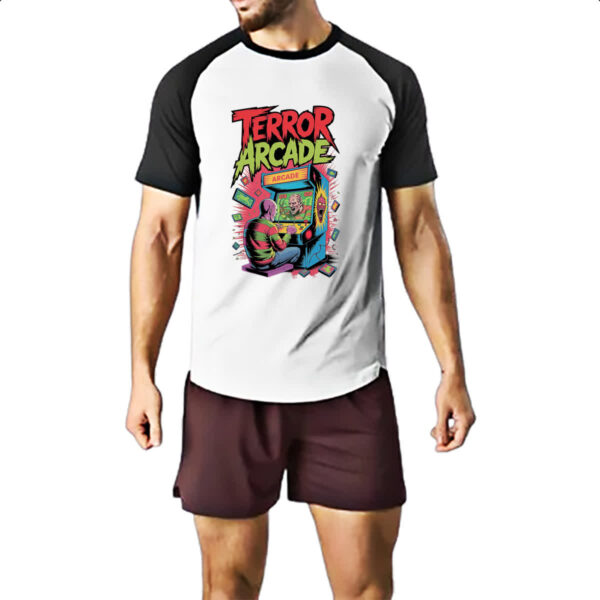 Camiseta Raglan Terror Arcade - Imagem 2
