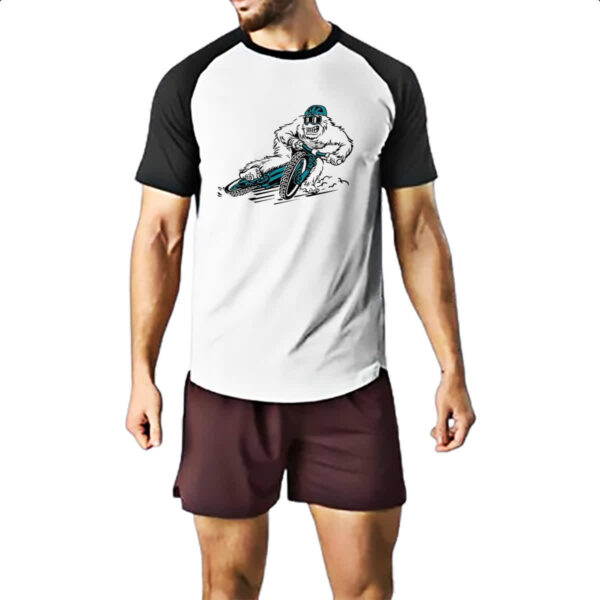 Camiseta Raglan Yeti na BMX - Imagem 2