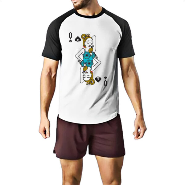 Camiseta Raglan Baralho Rainha Madonna - Imagem 2