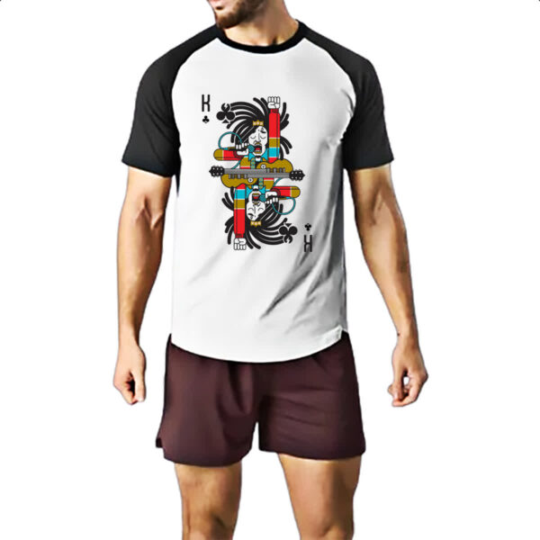 Camiseta Raglan Baralho Rei Bob Marley - Imagem 2