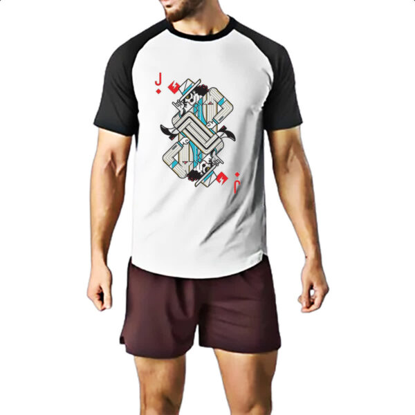 Camiseta Raglan Baralho Valete Michael Jackson - Imagem 2
