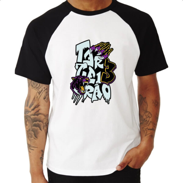 Camiseta Raglan Terceirao Pantera Negra - Imagem 3