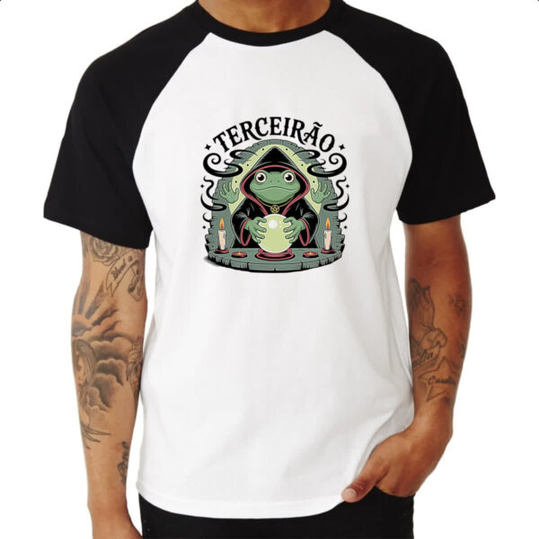 Camiseta Raglan Terceirao Sapo Mago - Imagem 3