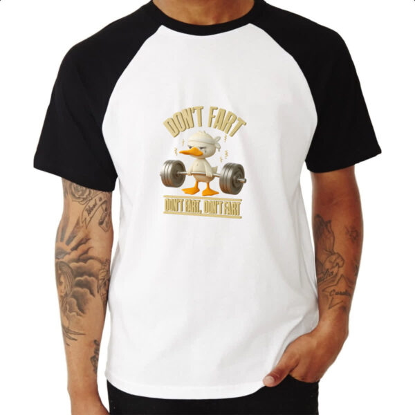 Camiseta Raglan Pato Dont Fart - Imagem 3