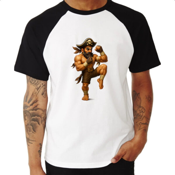 Camiseta Raglan Pirata Muay Thai - Imagem 3