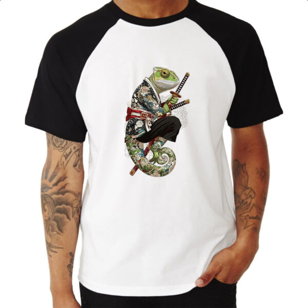 Camiseta Raglan Camaleao Samurai - Imagem 3
