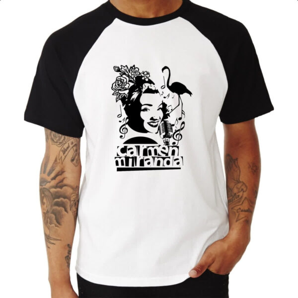 Camiseta Raglan Carmen Miranda PB Arte - Imagem 3