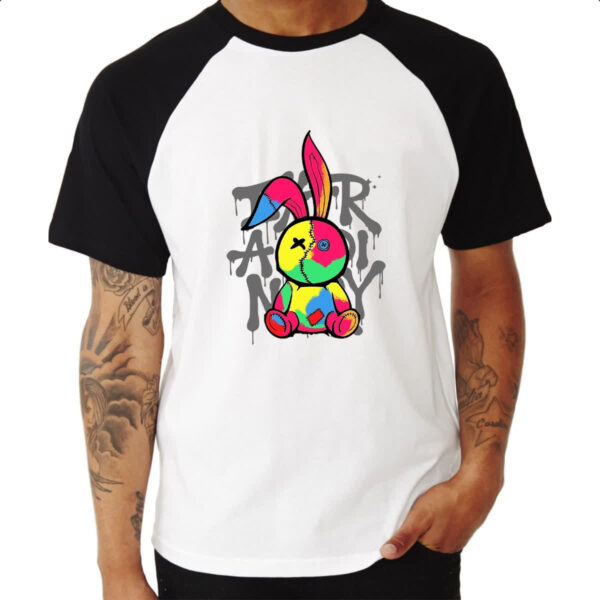 Camiseta Raglan Coelho Grafite - Imagem 3