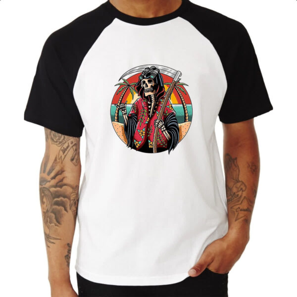 Camiseta Raglan Ceifador Ferias Sunset Art - Imagem 3