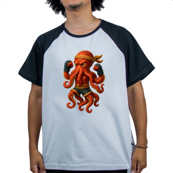 Camiseta Raglan Octopus Muay Thai - Imagem 4