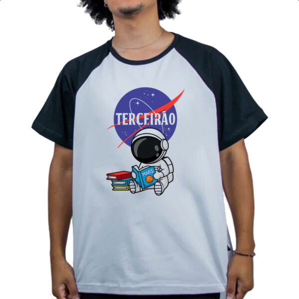 Camiseta Raglan Terceirao Astronauta - Imagem 4
