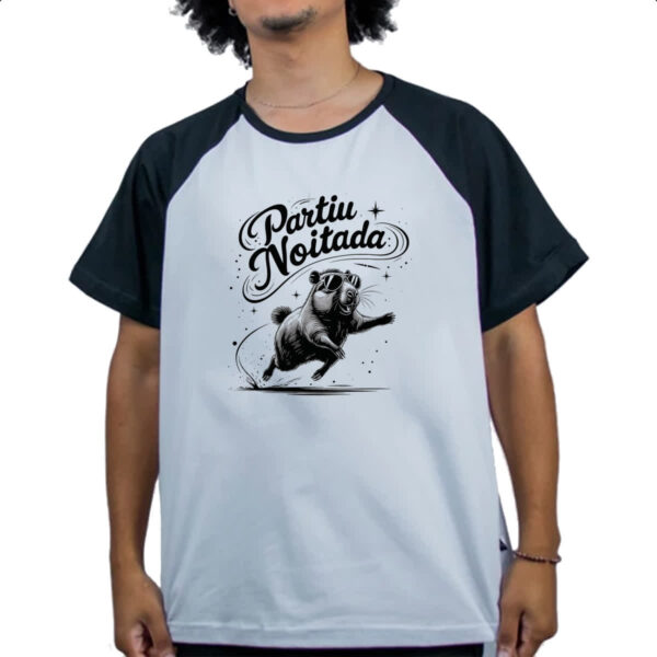 Camiseta Raglan Partiu Noitada Capivara - Imagem 4