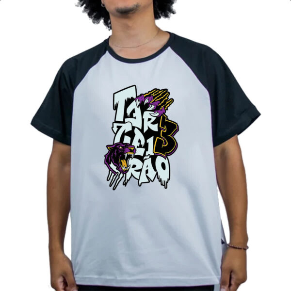 Camiseta Raglan Terceirao Pantera Negra - Imagem 4