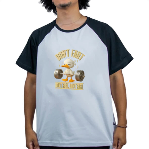 Camiseta Raglan Pato Dont Fart - Imagem 4