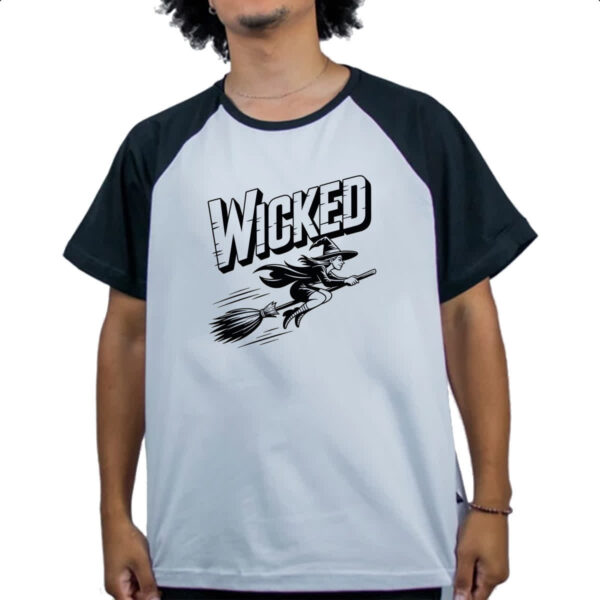 Camiseta Raglan Bruxa Wicked - Imagem 4