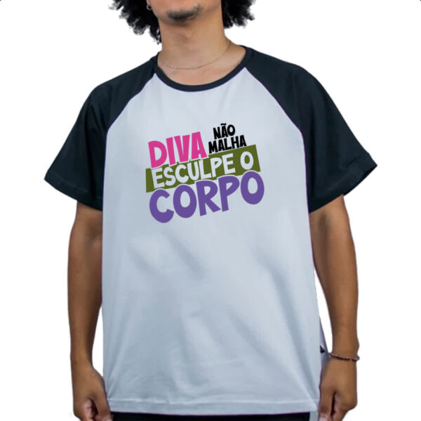 Camiseta Raglan Diva nao malha - Imagem 4