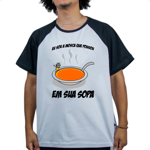 Camiseta Raglan Mosca na Sopa - Imagem 4