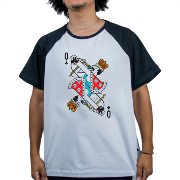 Camiseta Raglan Baralho Rainha Freddy Mercury - Imagem 4