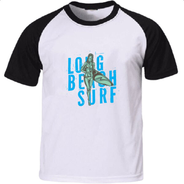 Camiseta Raglan Long Beach Surf