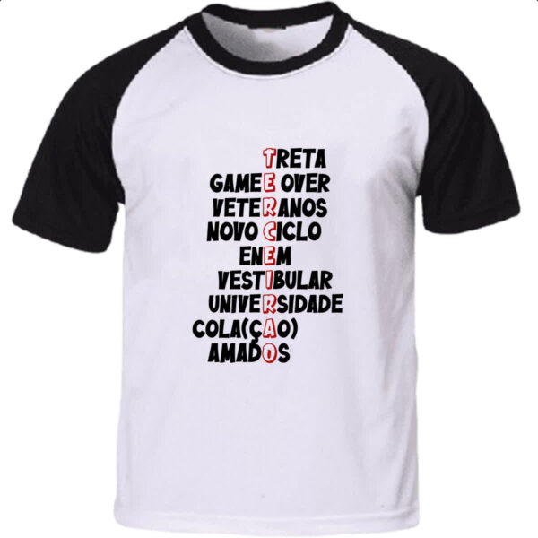 Camiseta Raglan Terceirao Acrostico