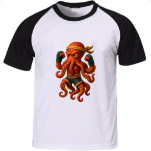 Camiseta Raglan Octopus Muay Thai